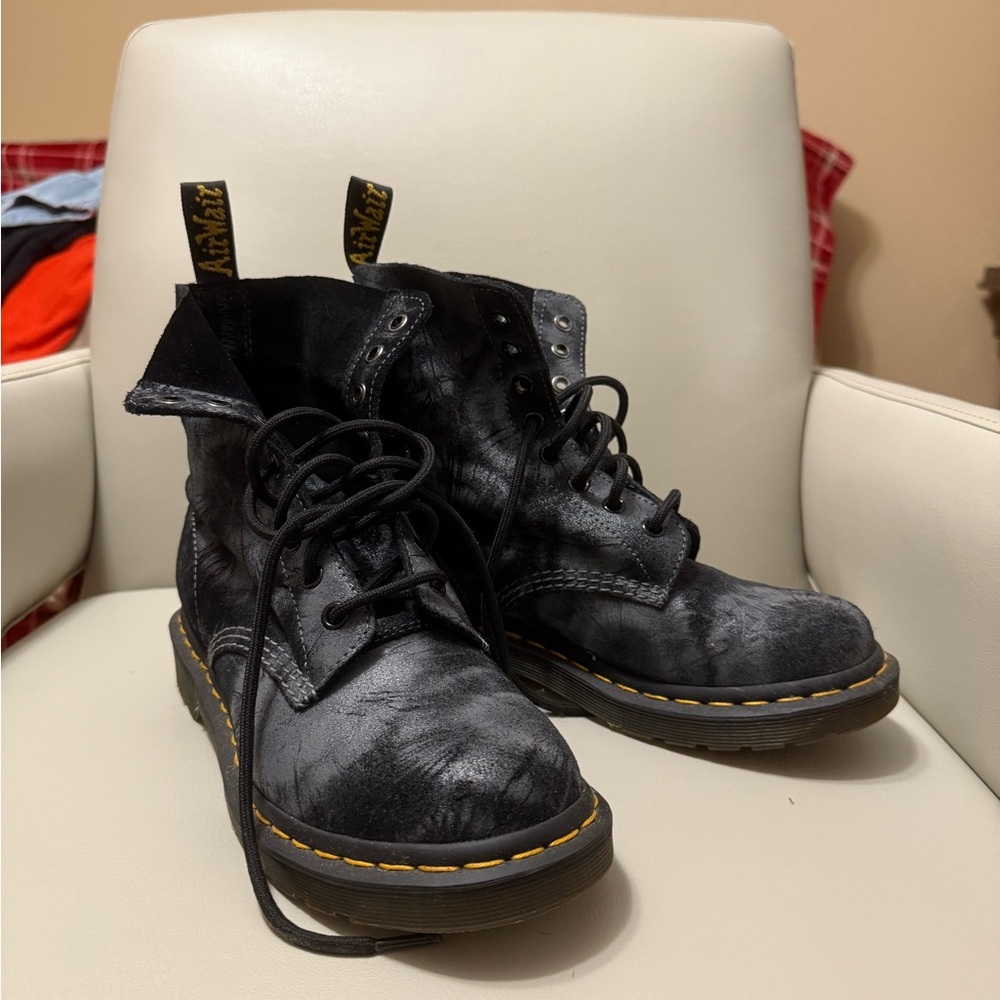 Dr. Martens Charcoal Leather Boots